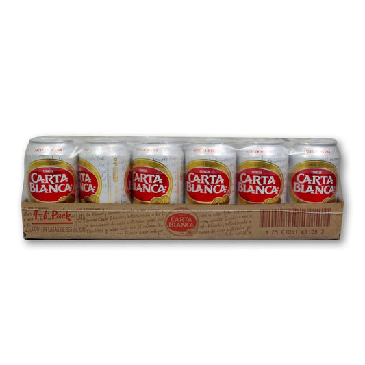 Carta Blanca - Cerveza Carta Blanca Lata - Caja con 4 Six Packs de 355 ml