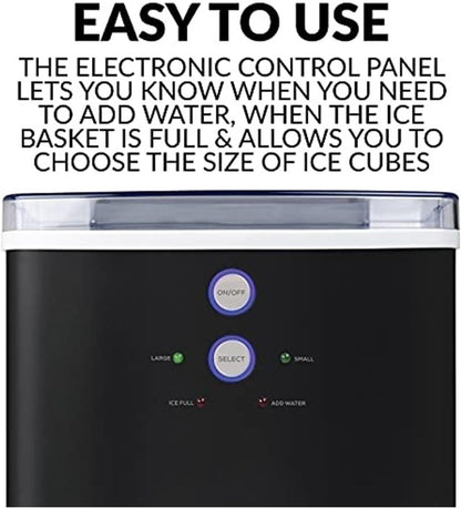 Máquina de hielo comercial for el hogar, eléctrica, portátil, automática, de gran capacidad, pequeña, inteligente, for exteriores