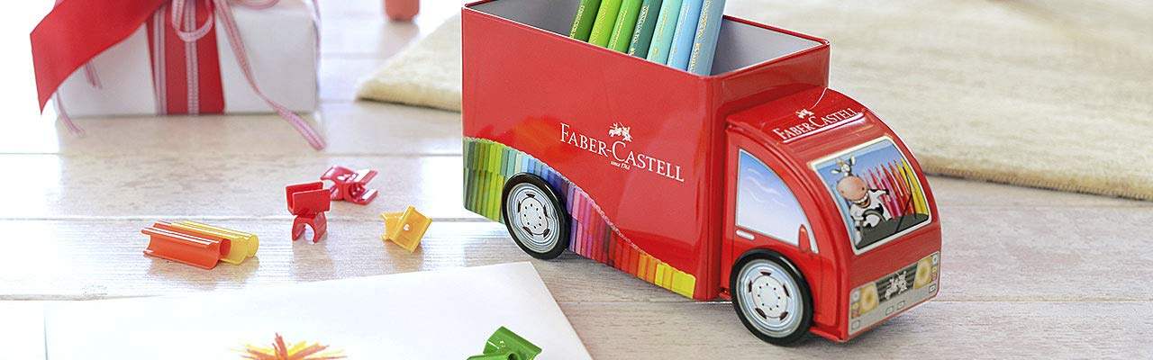 Faber-Castell - Plumones Faber Castell Camion de Metal con 33 Plumones