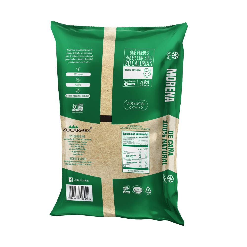 Zulka, Zulka Azucar Morena 10/900Gr, 10 Piezas