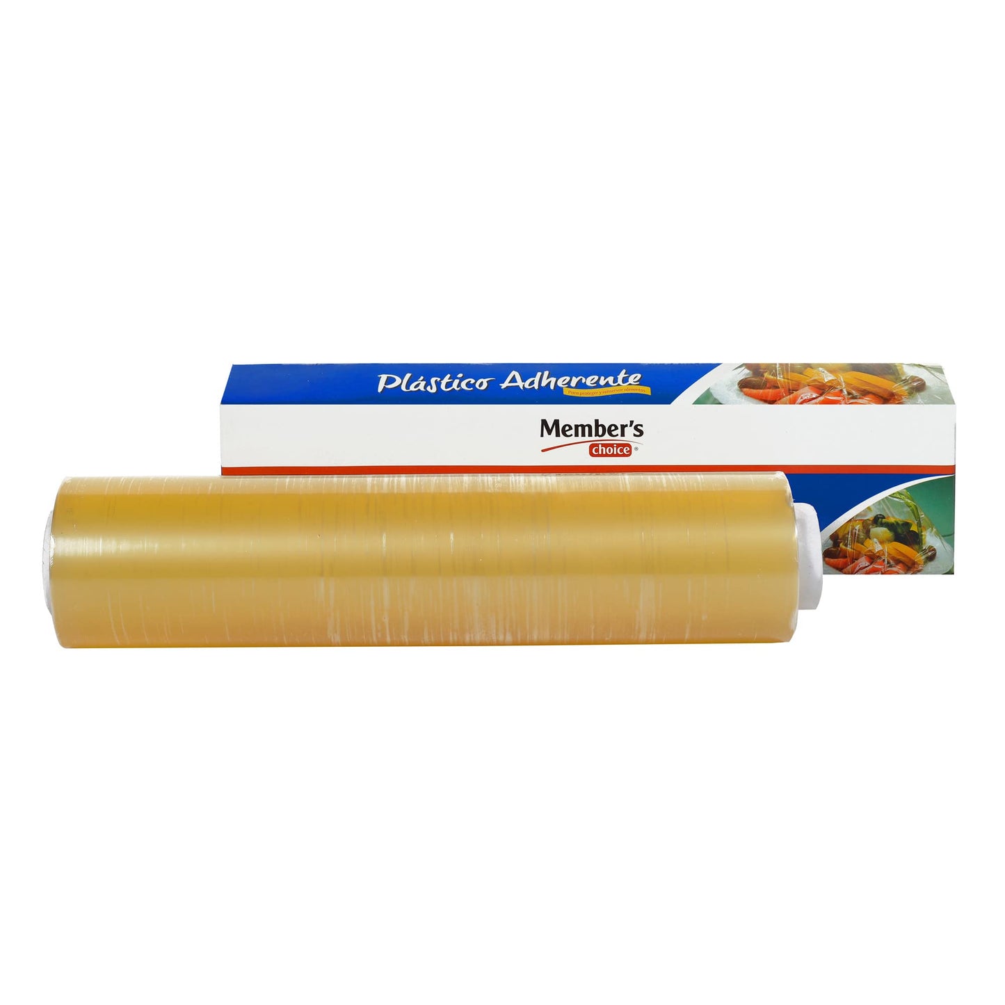Members Choice - Members Choice Película Plástica Autoadherible de PVC con Cortador, 300 m x 30 cm, Transparente