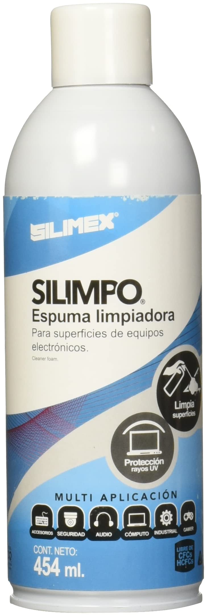 Sililmex - Silimex Silimpo Kit de Limpieza para Ordenador (454 ml, Espuma, Azul, Color blanco)
