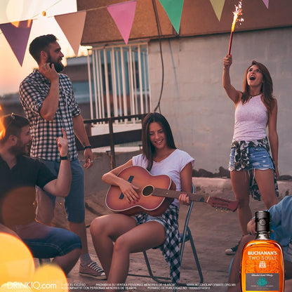 Buchanan's, Two Souls 750 ml, Whisky Escocés, Acabado en Barricas de Tequila, Dulce y Notas Herbales