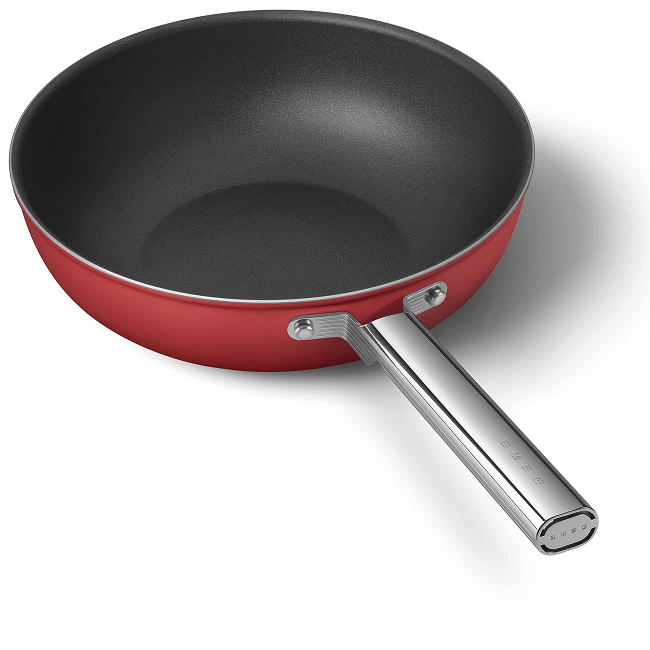Smeg Cookware Rojo Wok de 12 pulgadas