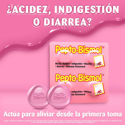 Pepto Bismol - Pepto-Bismol Sabor Original Antiácido 100 tabletas masticables