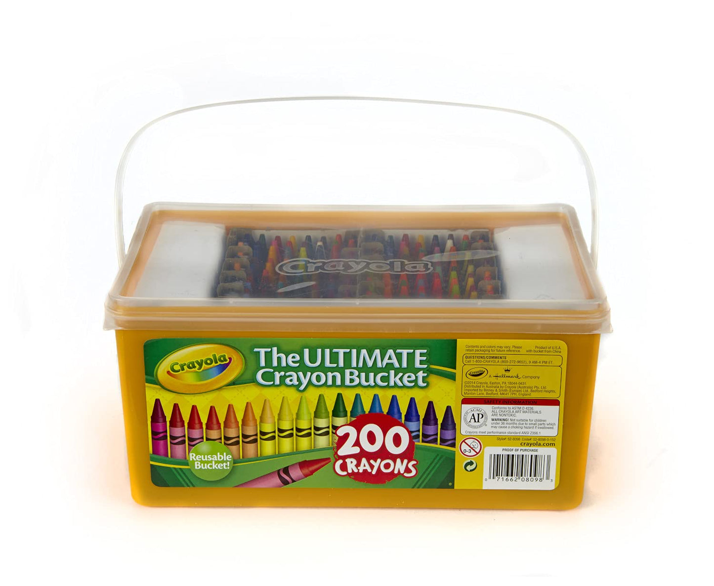 Crayola Ultimate Crayon Bucket 200 Crayons by Crayola