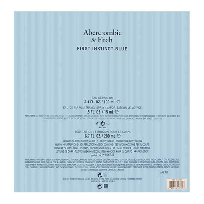 Abercrombie & Fitch - First Instinct Blue By Abercrombie & Fitch for Women 3 Piece Set Includes with Eau De Parfum Spray + Eau De Parfum Spray + Body Lotion