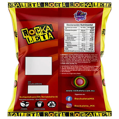 Rockaleta Paleta 18 paletas de 24 gramos cada una.