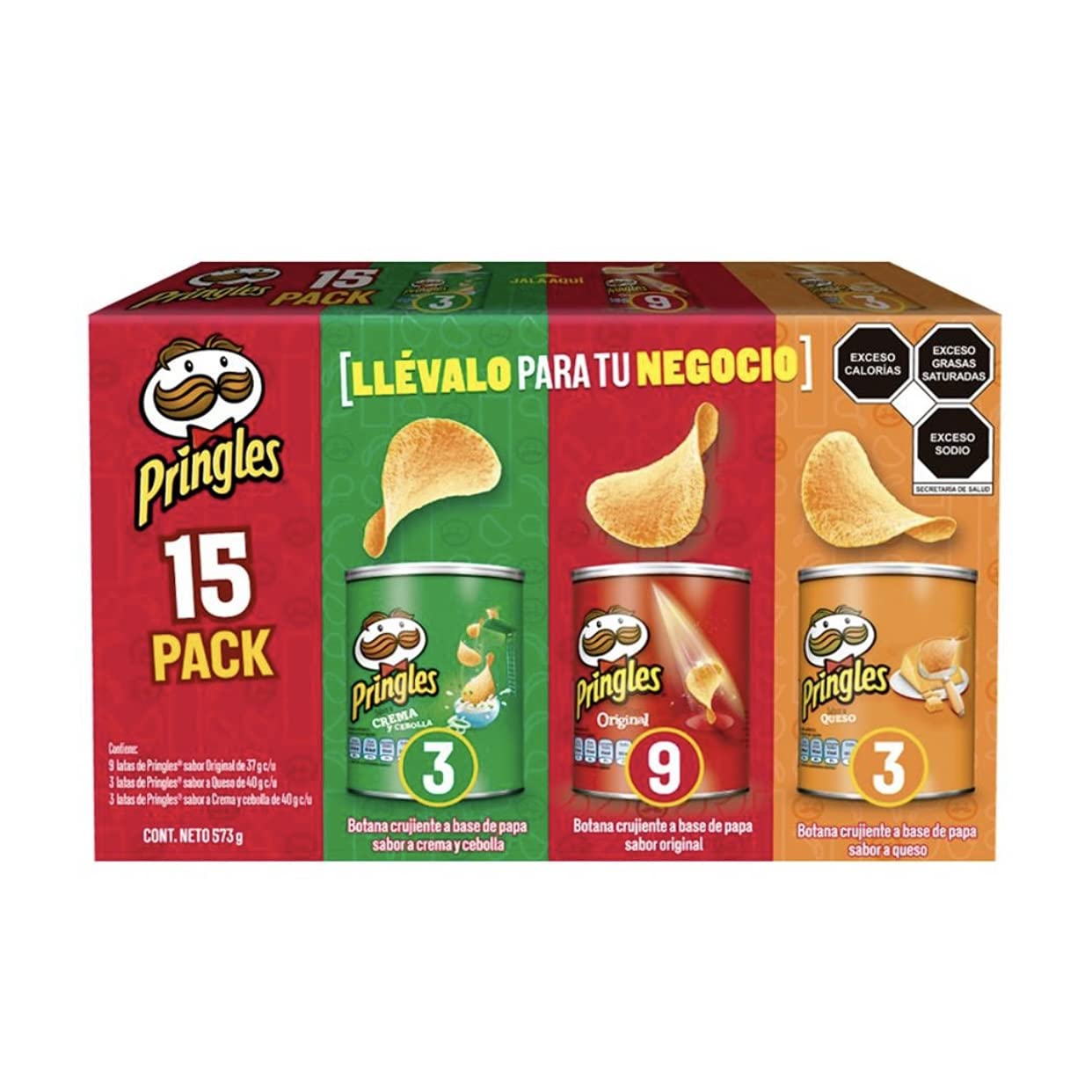 Pringles - Pringles Mix 15 pzas de 37 y 40 g c/u