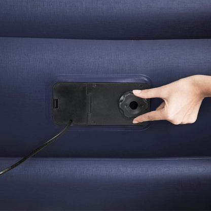 Bestway - Bestway Colchon Inflable Queen c/Bomba de Aire electrica integrada 1mod 2.03x1.52x46cm Caja(1)