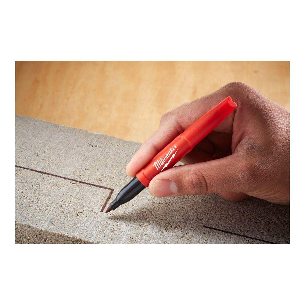 Milwaukee 48-22-3105 2Pk Fine Pt Black Inkzall Markers