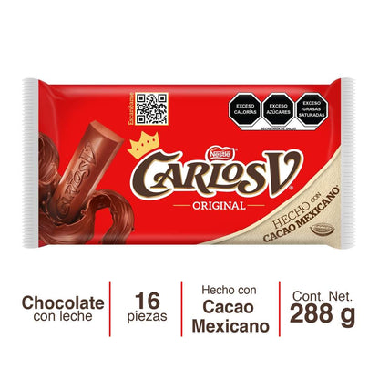 Carlos V Chocolate Mexicano 16 pz