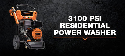 Generac 8899 3100 PSI 2.4 GPM - Lavadora a presión residencial de Gas - Pistola de pulverización ergonómica PowerDial con Consejos de Cambio rápido - Limpia sin Esfuerzo Coches, Cubiertas, calzadas y
