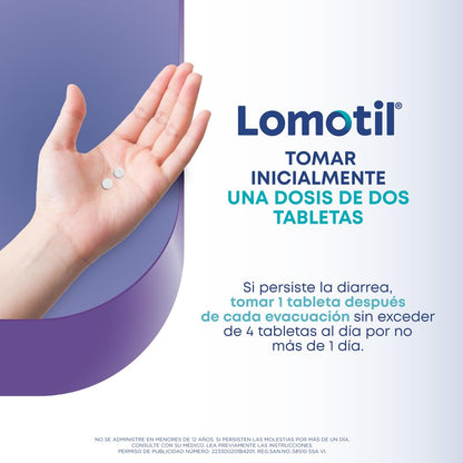 Johnson's - Lomotil 8 tabletas 2 mg