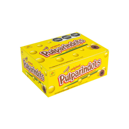de la Rosa - Pulparindots caja con 20 bolsitas. Bolitas confitadas de pulparindo natural
