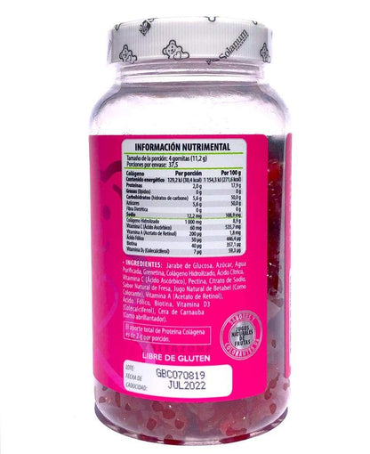 Solanum Kit Colágeno + Biotina y Ácido Hialurónico 300 gomitas Belabear.