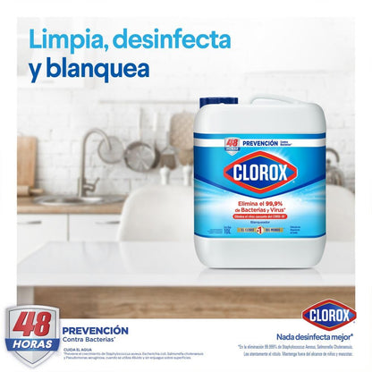 Cloro Blanqueador Desinfectante Clorox Original 10 L | Recomendado por Asociación Mexicana de Infectología