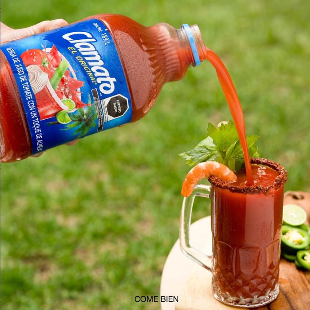 Clamato, Jugo de Tomate con Almeja 296 ml, Botella Pet (24 pack)