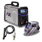 Ax Tech - Soldadora Inversora AXT-207LCD + Careta Electrónica 110/220 volts 200 amp (Careta puede variar)