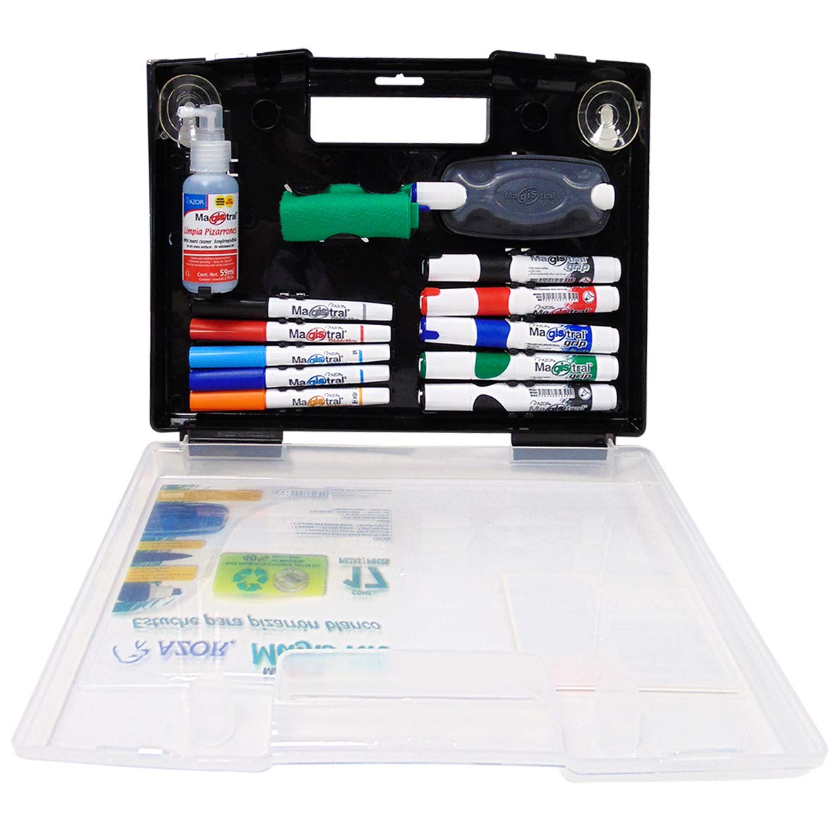 AZOR - Azor 301.8312 Set de Marcadores para Pizarrón Blanco, 17 Piezas