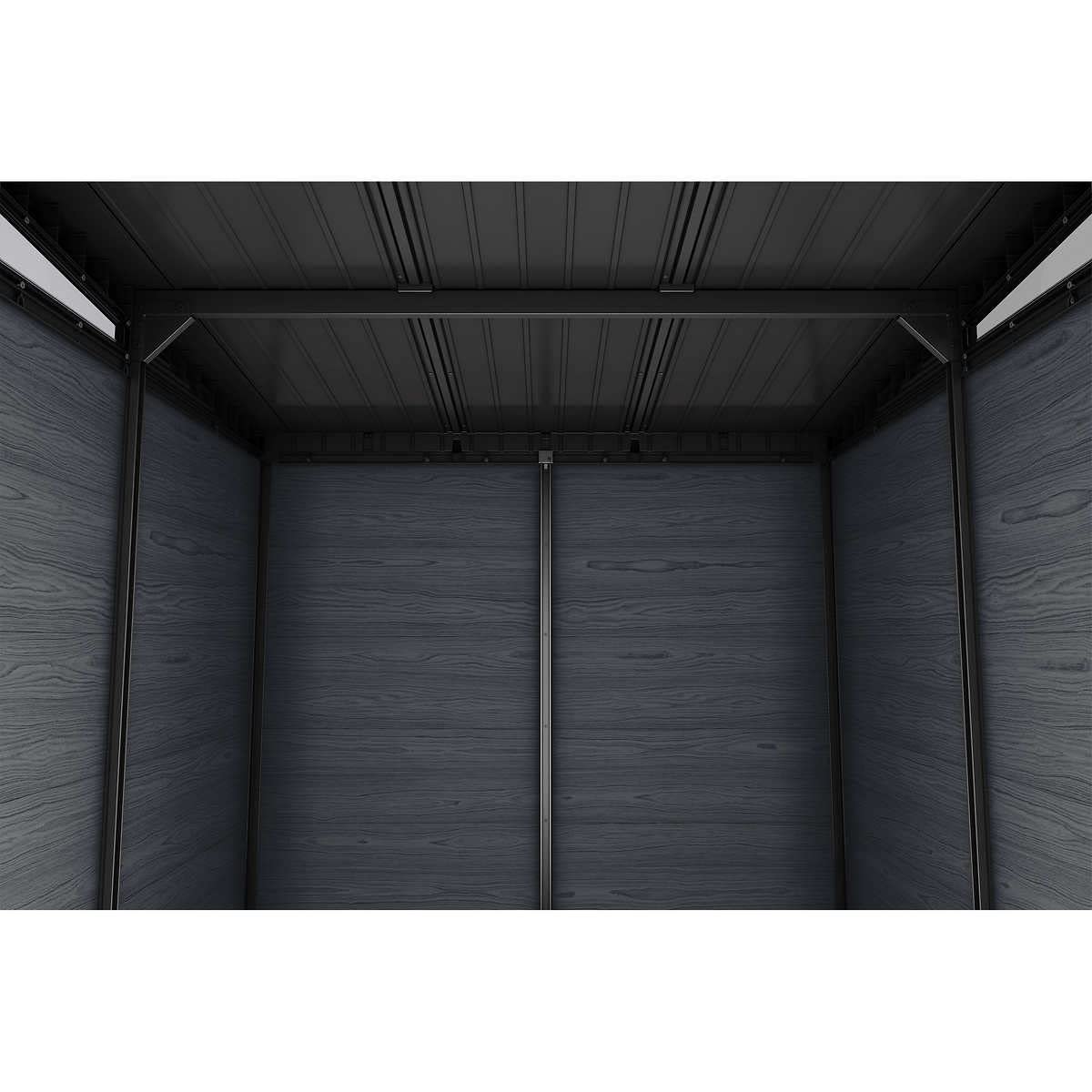 Cortinas - Cobertizo de 9 pies x 7 pies, Evotech, Gris