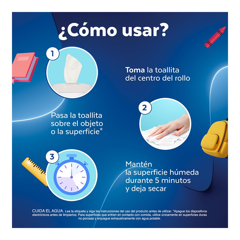 Lysol Toallitas Desinfectantes, 2pack, Fragancia Citrus y Mango Hibiscus, 80 toallitas c/u.