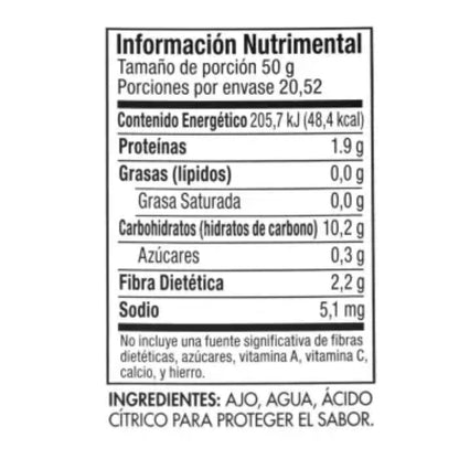 GAERO GLOBAL SOLUTION Ajo Picado En Agua Membe Mark By Gaero Shop | 1.36 Kg