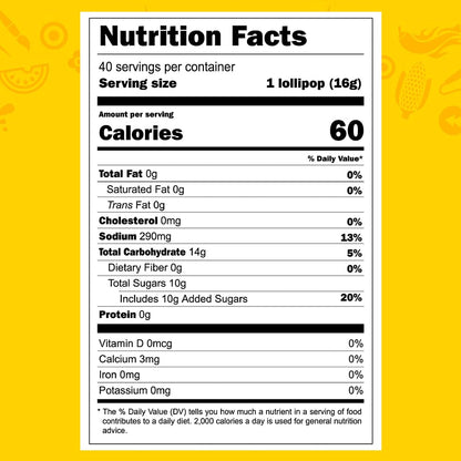 Vero - Dulces Vero - Vero Paletas Sabor Fresa Con Chile - Paletas de chile mexicano (40 unidades)