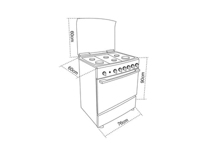 Teka Estufa de Piso FSGG 8660 S RX
