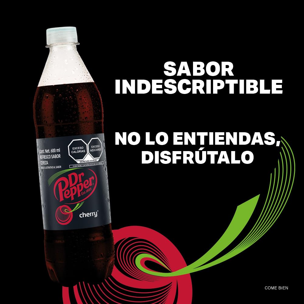Dr Pepper Cherry 600 ml, Botella Pet (12 pack)