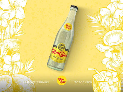 Shepherd Neame Agua Mineral Topo Chico, 12 pack de 192ml, Hecha en México.