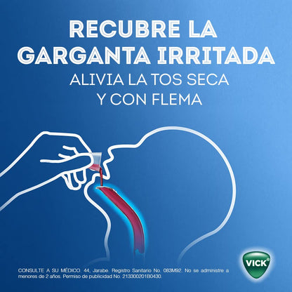 Vicks Jarabe para la tos Vick 44 Exp Infantil expectorante sabor Cereza 240 ml