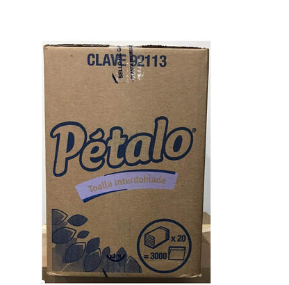 Petalo - Toalla Interdoblada (sanitas) Para Manos Pétalo Caja C/3000