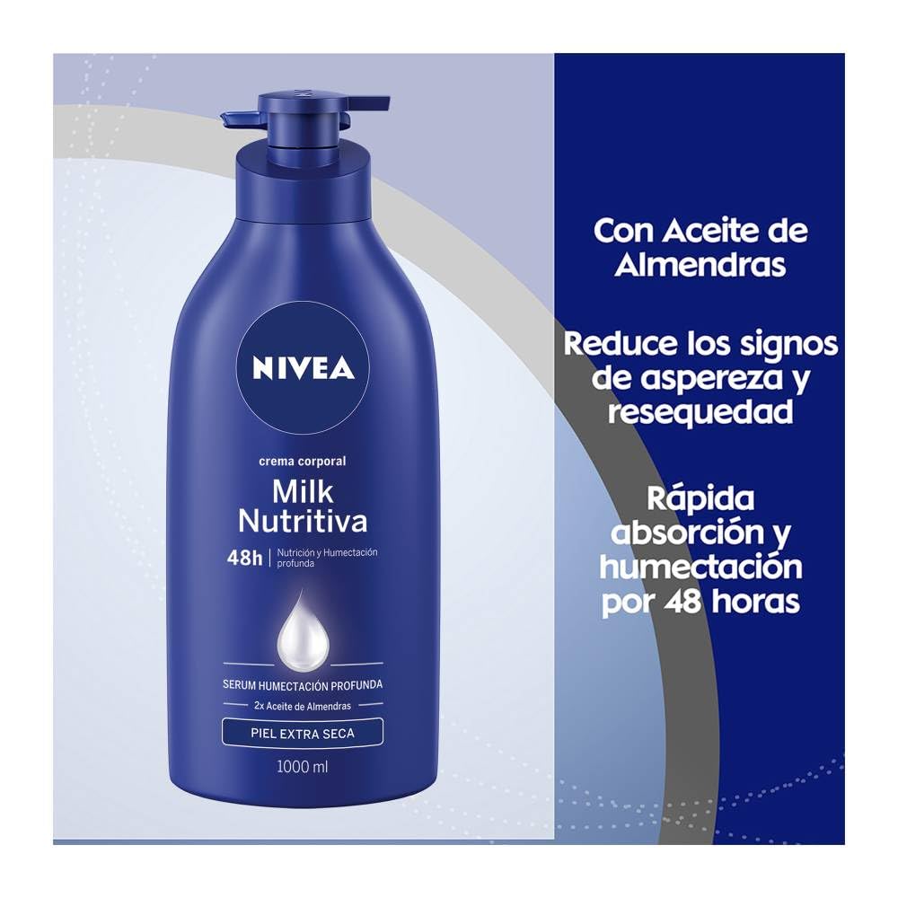 NIVEA AAZV NIVEA - Nivea, Crema Corporal, Piel Extra Seca, 1000 ml