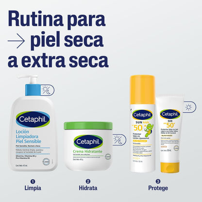 CETAPHIL Crema Hidratante 1 pz 453 g Restablece la Barrera Natural de la Piel en 1 Semana Recomendada por Dermatólogos para Piel Sensible