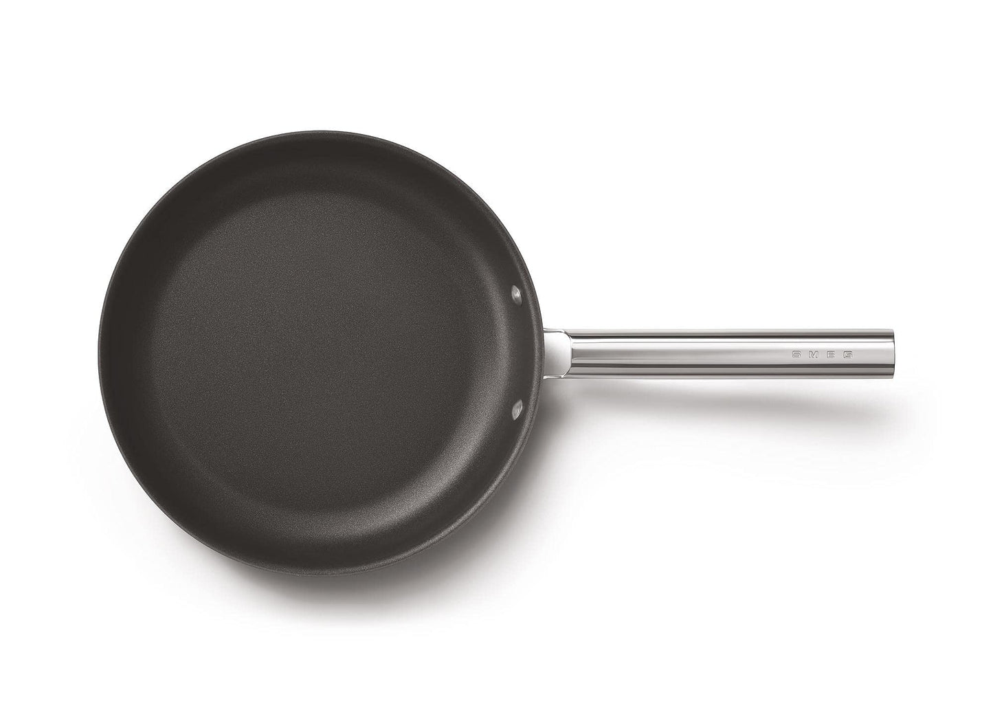 Smeg CKFF2801BLM Sartén 28 cm, color negro, antiadherente, aluminio, base patentada