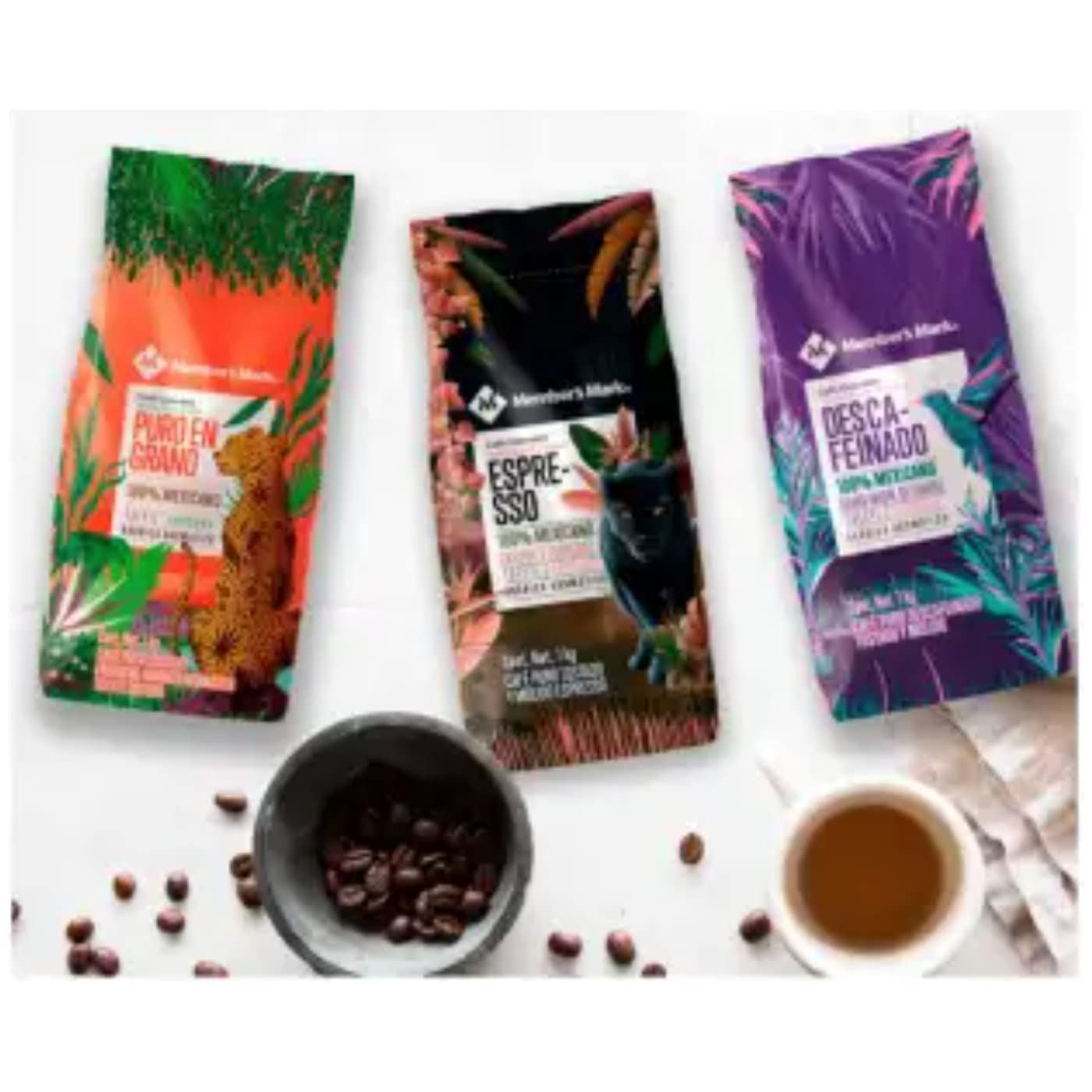 MEMBER´S MARK 1 kg Café Gourmet 100% Mexicano Chiapas y Veracruz ESPRESSO Members Mark Tueste Obscuro