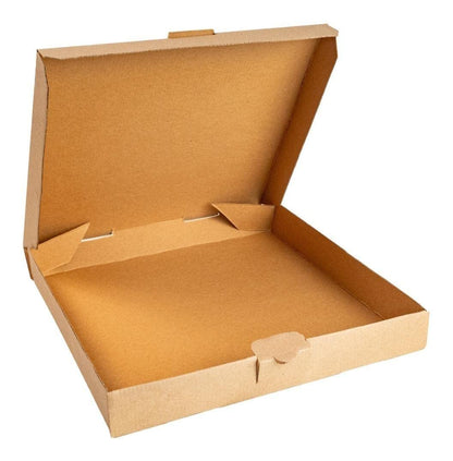 em-pack - 25 Cajas Para Pizza Kraft 30x30x4 Cms (12 Pulgadas)