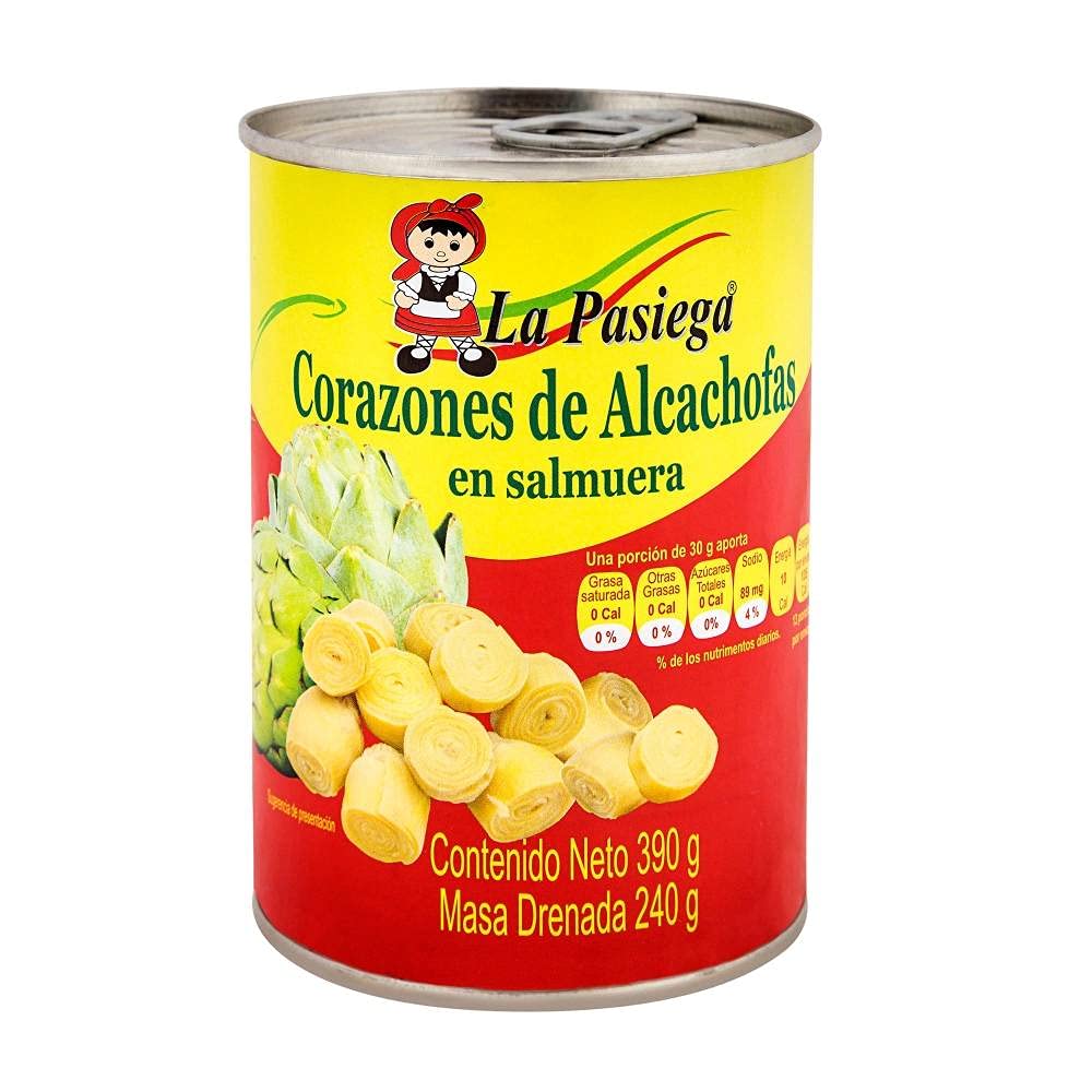 Corazones Alcachofa La Pasiega En Salmuera 3 pzas de 390 g + 1 cubrebocas high performance lavable gratis