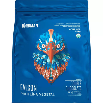 Birdman Proteína Vegana Orgánica Sabor Doble Chocolate 1.5 kg (50 servicios) / 22g proteina