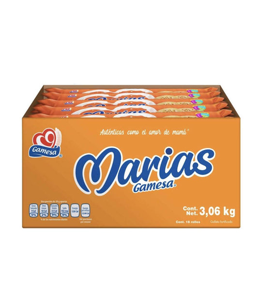 Gamesa - GALLETAS MARIAS GAMESA CAJA GRANDE 20 PIEZAS DE 170 C/U TOTAL 3.06 KILOSGRAMOS NEGOCIO SNACK BOTANA BOCADILLO NEGOCIO HOGAR