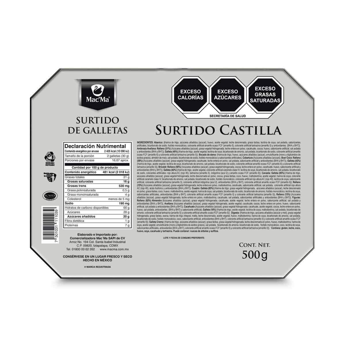 Mac´Ma Lata Castilla 500g
