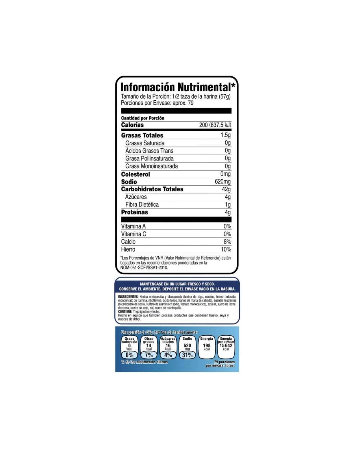 Member's Mark - HARINA PARA PREPARAR HOT CAKES TRADICIONALES MEMBERS MARK, REPOSTERIA WAFLES - 4.53 KG