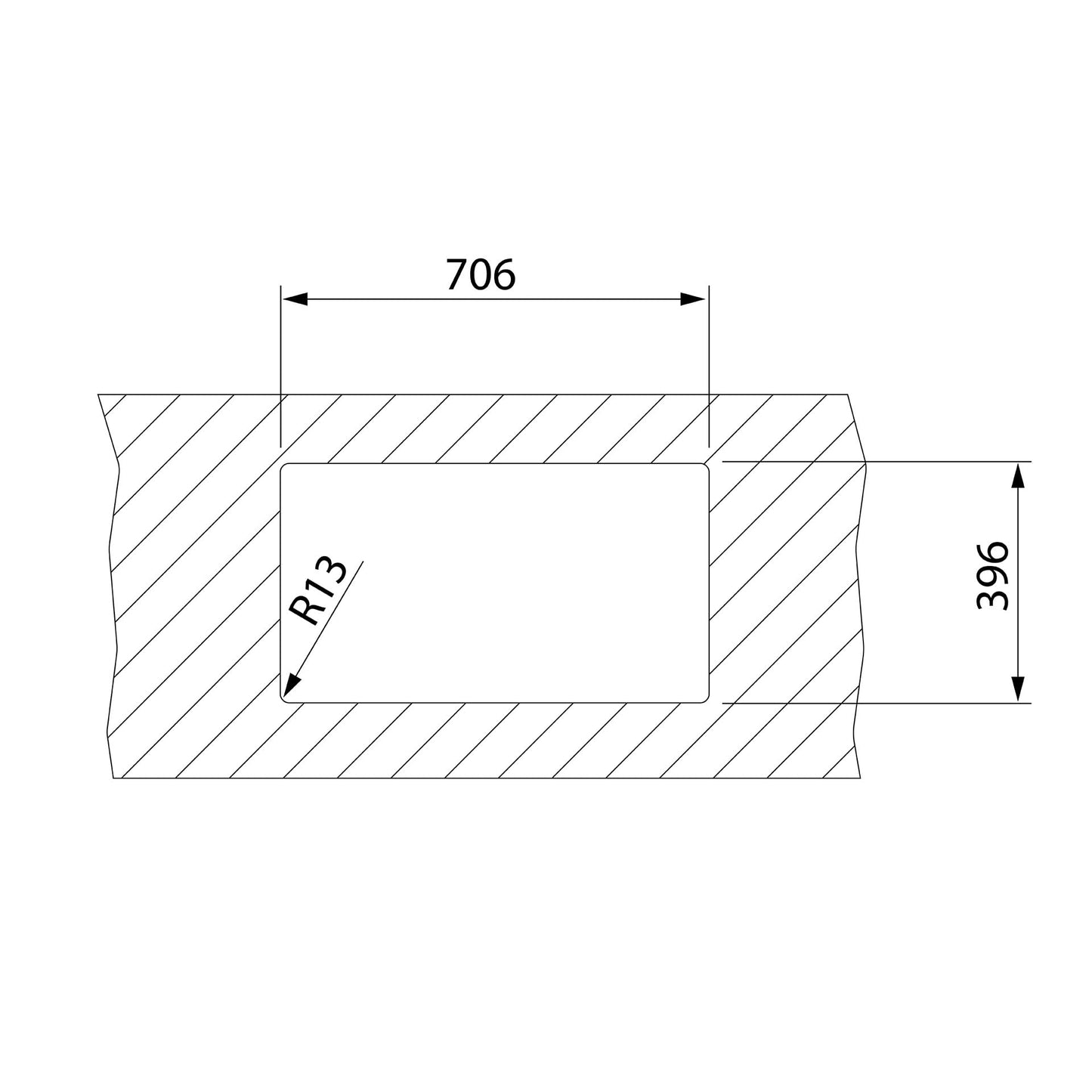 Teka BE LINEA RS15 71.40 Tarja Submontar de 75 cm (29") Una Tina Acero Inox