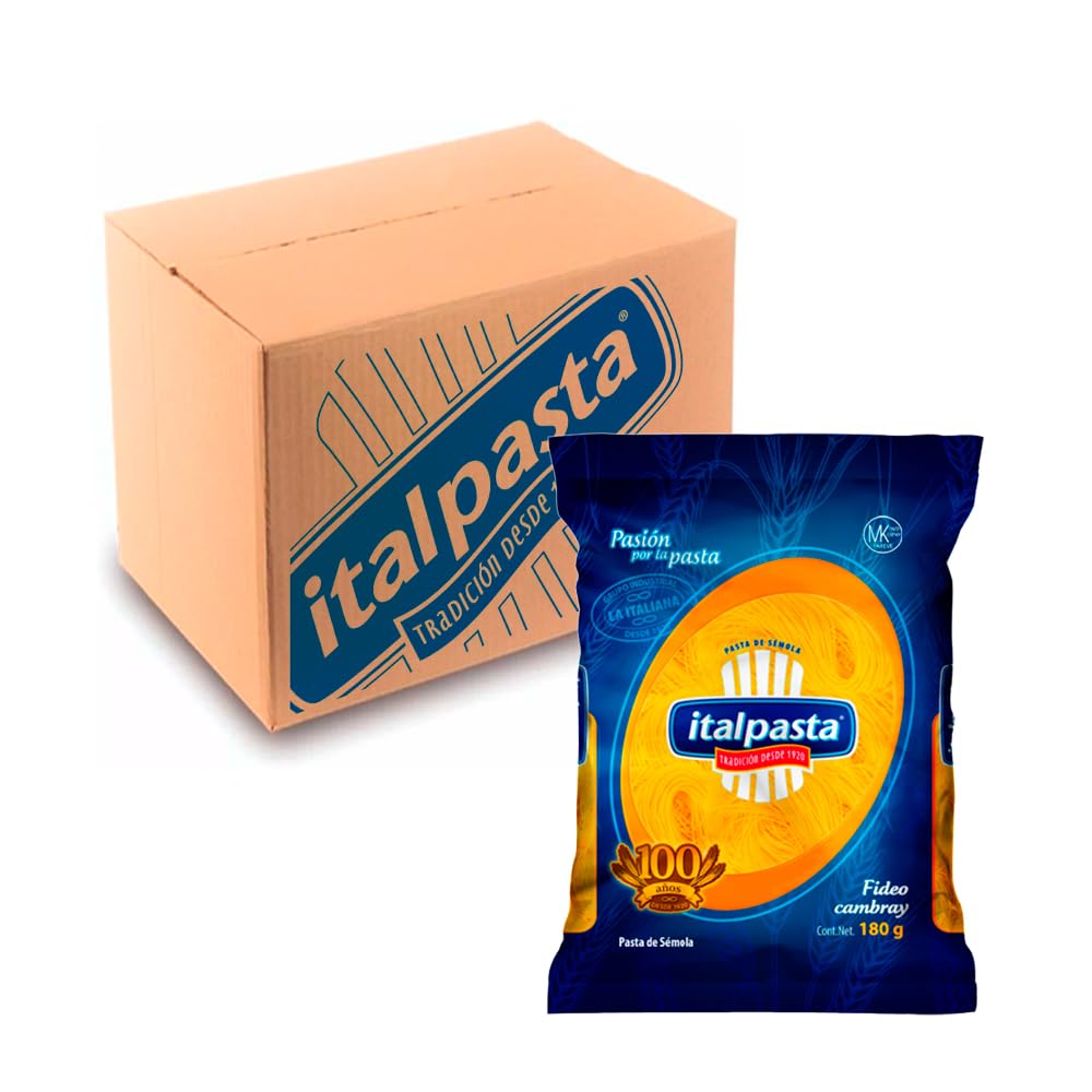 Italpasta Pasta Fideo Cambray 20 Paquetes /180Grs