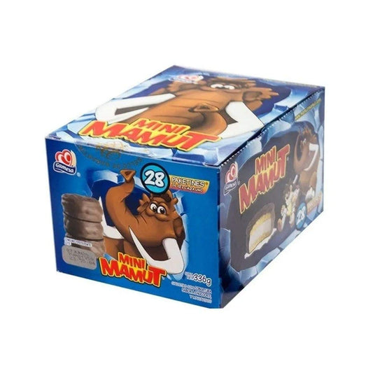 Mamut Mini De Gamesa Con 28 Paquetes Pequeños | Galletas Cubiertas De Chocolate