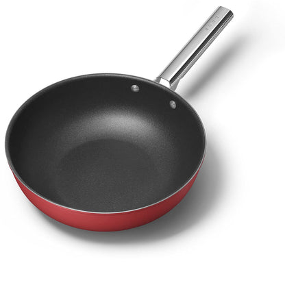 Smeg Cookware Rojo Wok de 12 pulgadas