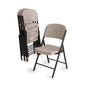 Lifetime - Lifetime Silla plegable de grado comercial, 4 unidades, masilla en gris