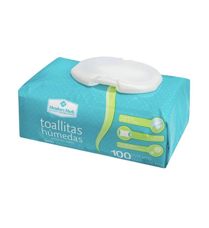 MEMBER´S MARK Member's Mark - TOALLITAS TOALLAS HUMEDAS MEMBERS MARK MEMBER'S MARK CAJA CON 6 PAQUETES DE 100 PIEZAS LIMPIEZA ASEO