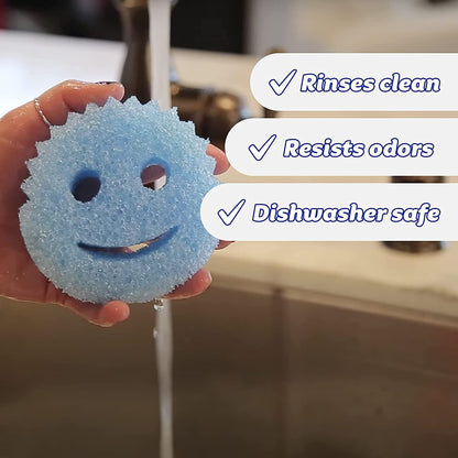 Scrub Daddy - Paquete de 8 unidades en diferentes colores, flexible